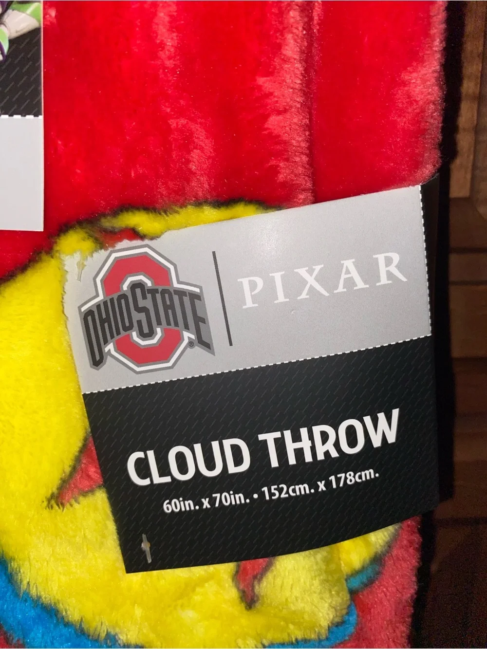 Pixar x Ohio State Toy Story Red Cloud Throw Blanket
